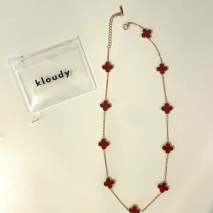 Gold and Burgundy necklace